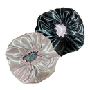 2 Touca de Cetim Dupla Face com Regulador + 2 xuxinha