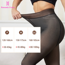 ROMANTIC CROWN Meia-Calça Térmica Forrada Peluciada Translúcida De Lã Quente Feminina Para Inverno