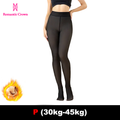 ROMANTIC CROWN Meia-Calça Térmica Forrada Peluciada Translúcida De Lã Quente Feminina Para Inverno