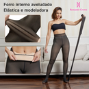 ROMANTIC CROWN Meia-Calça Térmica Forrada Peluciada Translúcida De Lã Quente Feminina Para Inverno