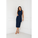 Vestido Midi Feminino de Alfaiataria com Amarração na Cintura | Elegante e Sofisticado