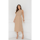 Vestido Midi Feminino de Alfaiataria com Amarração na Cintura | Elegante e Sofisticado