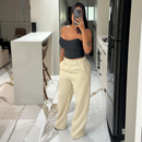 Calça Pantalona Alfaiataria Premium Com Bolso PROMOÇÃO