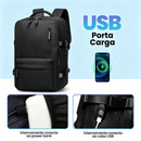 Mochila Vlagem Feminina Masculinas Multifuncional Reforçada Impermeável Expansível Mochila Notebook Antifurto USB