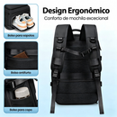 Mochila Vlagem Feminina Masculinas Multifuncional Reforçada Impermeável Expansível Mochila Notebook Antifurto USB