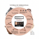 Paleta para Sobrancelhas Ruby Rose Trio de Sombras | Acabamento Natural e Definido
