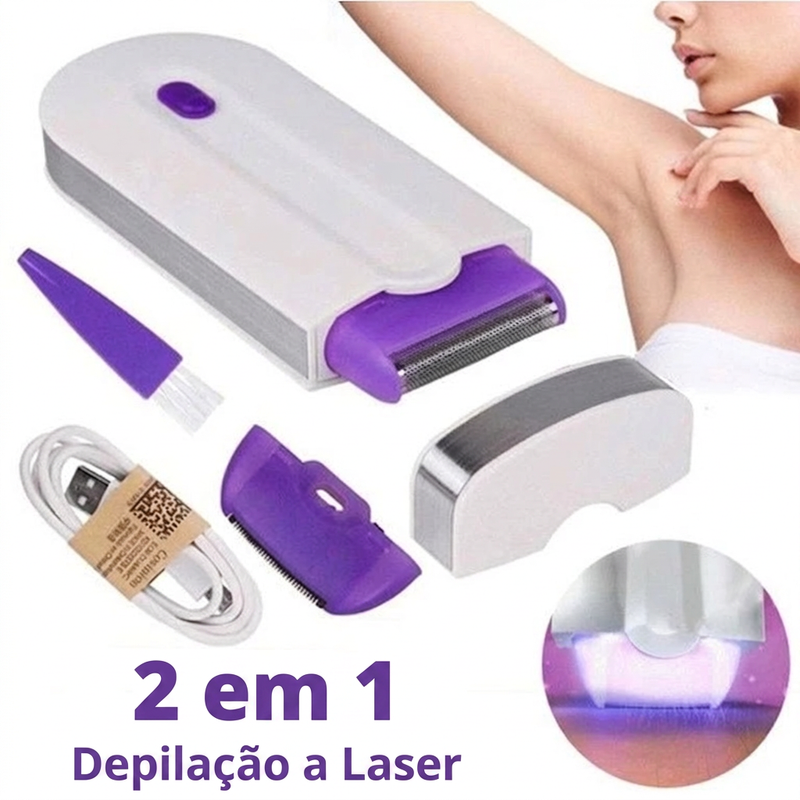 Depilador Elétrico Feminino Recarregável USB Sem Dor | Finishing Touch